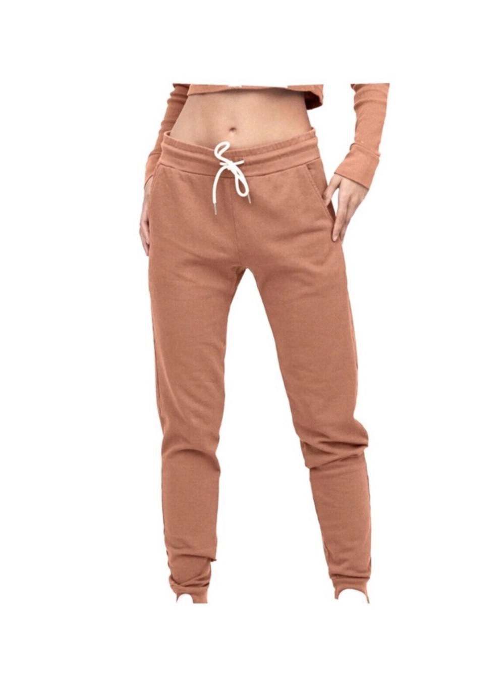 MATE the Label Rust Drawstring Joggers Organic